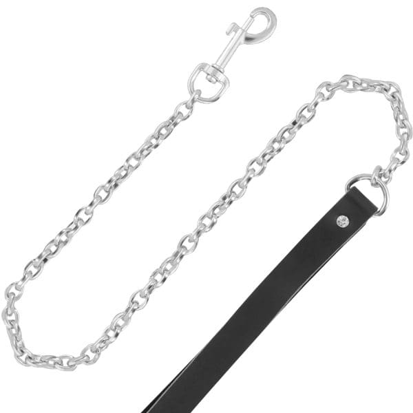 DARKNESS - HIGH QUALITY LEATHER NECKLACE WITH LEASH 3